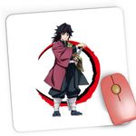 PC, gaming si accesorii - Periferice PC - Mousepad - Mousepad Gaming Demon Slayer Giyu Tomioka Anime Manga, 21x19 cm - Infinity.ro