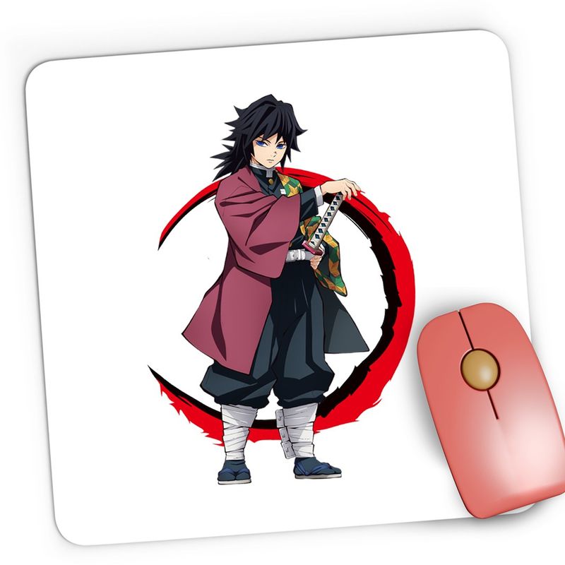 PC, gaming si accesorii - Periferice PC - Mousepad - Mousepad Gaming Demon Slayer Giyu Tomioka Anime Manga, 21x19 cm - Infinity.ro