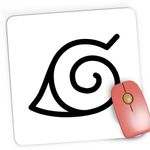 PC, gaming si accesorii - Periferice PC - Mousepad - Mousepad Gaming Naruto Simbol Hidden Leaf Anime, 21x19 cm - Infinity.ro