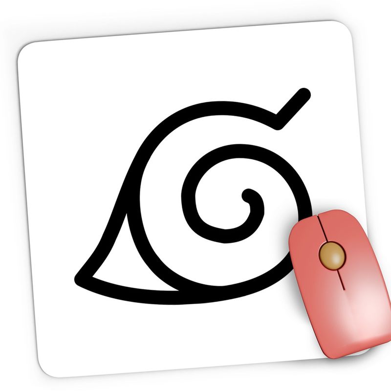 PC, gaming si accesorii - Periferice PC - Mousepad - Mousepad Gaming Naruto Simbol Hidden Leaf Anime, 21x19 cm - Infinity.ro