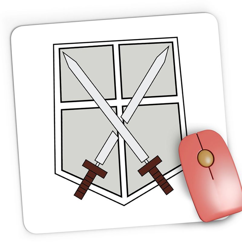 PC, gaming si accesorii - Periferice PC - Mousepad - Mousepad Gaming Attack on Titan Training Corps AOT Cadet Anime, 21x19 cm - Infinity.ro