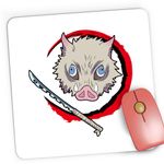 PC, gaming si accesorii - Periferice PC - Mousepad - Mousepad Gaming Demon Slayer Inosuke Hashibira Anime Manga, 21x19 cm - Infinity.ro