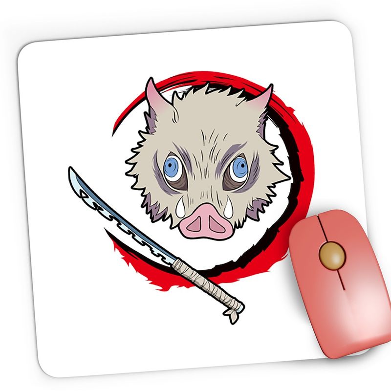 PC, gaming si accesorii - Periferice PC - Mousepad - Mousepad Gaming Demon Slayer Inosuke Hashibira Anime Manga, 21x19 cm - Infinity.ro