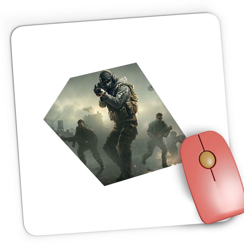 PC, gaming si accesorii - Periferice PC - Mousepad - Mousepad Gaming Call of Duty Warzone Gamer, 21x19 cm - Infinity.ro