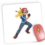 PC, gaming si accesorii - Periferice PC - Mousepad - Mousepad Gaming Pokemon Go Ash Pikachu TikTok Tik Tok, 21x19 cm - Infinity.ro
