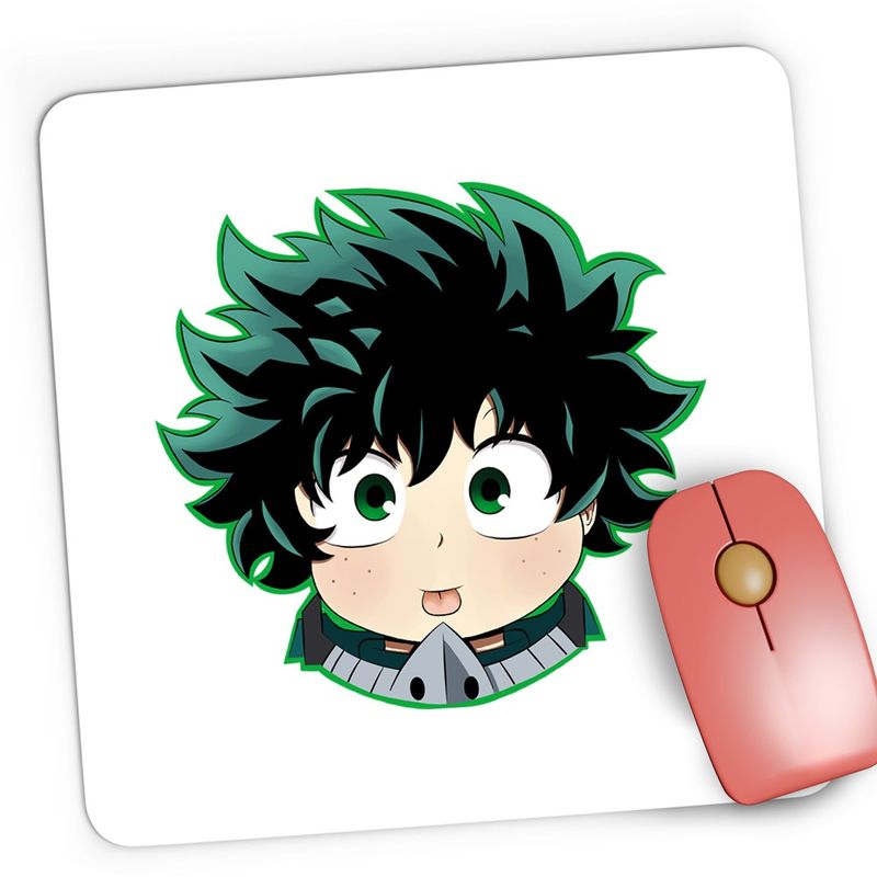 PC, gaming si accesorii - Periferice PC - Mousepad - Mousepad Gaming Hero Academia Deku Chibi Rebel Anime, 21x19 cm - Infinity.ro