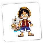 PC, gaming si accesorii - Periferice PC - Mousepad - Mousepad Gaming Straw Hat Pirates Palarie Paie Monkey Luffy One Piece, 21x19 cm - Infinity.ro