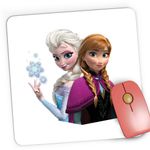 PC, gaming si accesorii - Periferice PC - Mousepad - Mousepad Gaming Disney Frozen Surori Elsa Ana Printese, 21x19 cm - Infinity.ro