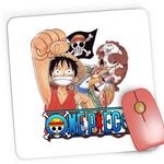 PC, gaming si accesorii - Periferice PC - Mousepad - Mousepad Gaming One Piece Monkey Luffy Pinguin Panda, 21x19 cm - Infinity.ro