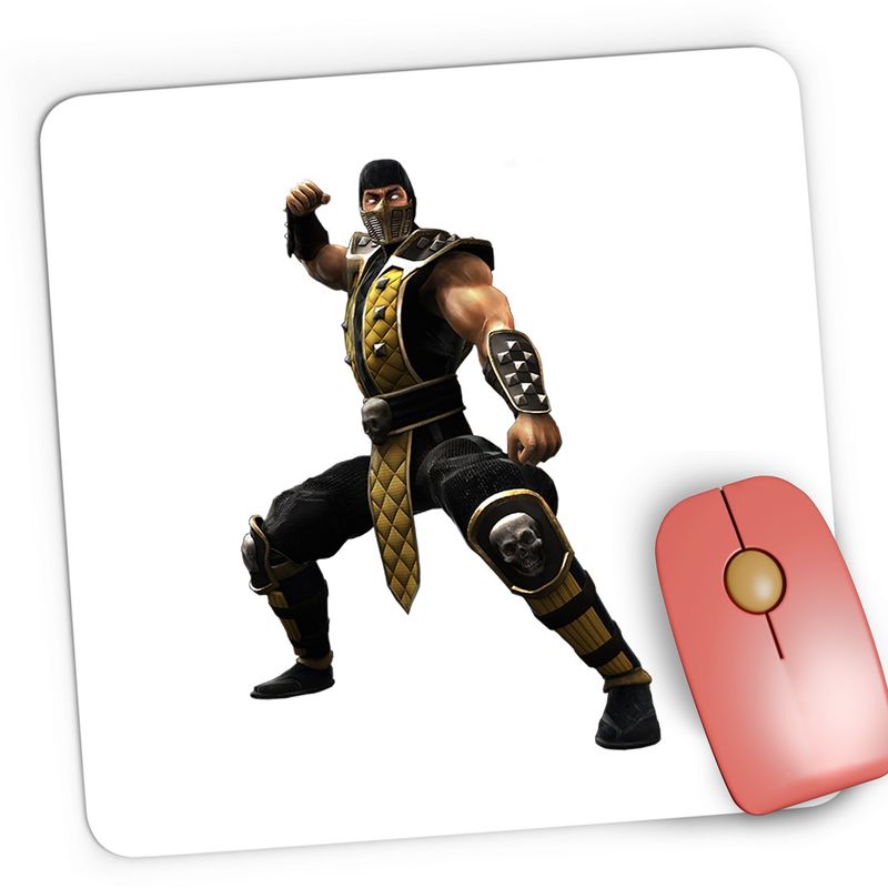 PC, gaming si accesorii - Periferice PC - Mousepad - Mousepad Gaming Mortal Kombat Shaolin Monk Game SubZero, 21x19 cm - Infinity.ro