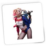 PC, gaming si accesorii - Periferice PC - Mousepad - Mousepad Gaming Joker Harley Quinn Vaduva Neagra, 21x19 cm - Infinity.ro