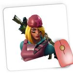 PC, gaming si accesorii - Periferice PC - Mousepad - Mousepad Gaming Skully Fortnite Skin, 21x19 cm - Infinity.ro