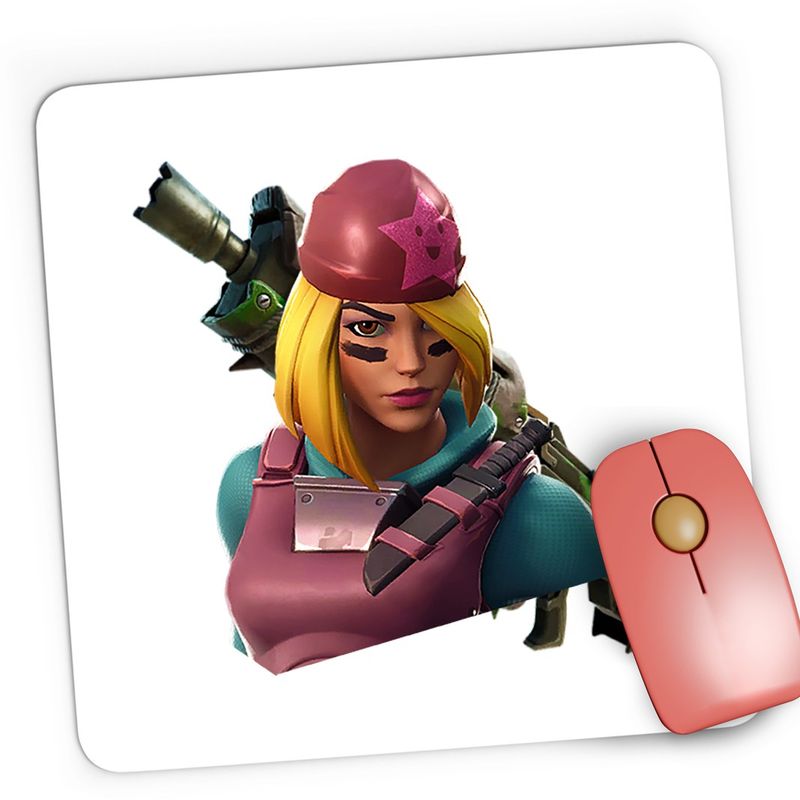 PC, gaming si accesorii - Periferice PC - Mousepad - Mousepad Gaming Skully Fortnite Skin, 21x19 cm - Infinity.ro