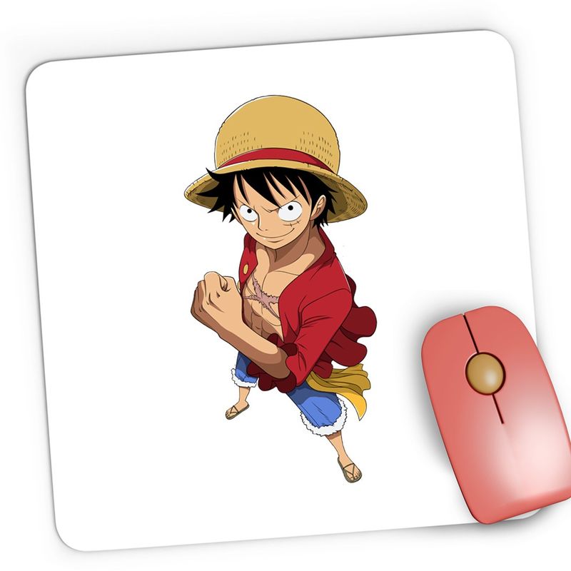 PC, gaming si accesorii - Periferice PC - Mousepad - Mousepad Gaming One Piece Monkey D Luffy Straw Hat Pirates, 21x19 cm - Infinity.ro