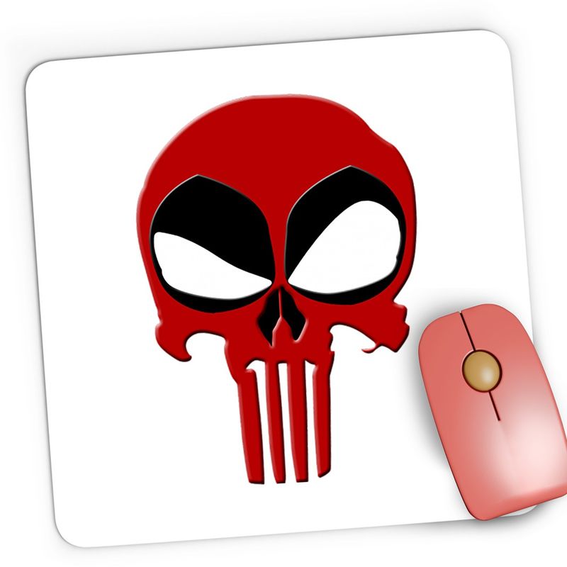 PC, gaming si accesorii - Periferice PC - Mousepad - Mousepad Gaming Deadpool Punisher Reaper Skull, 21x19 cm - Infinity.ro