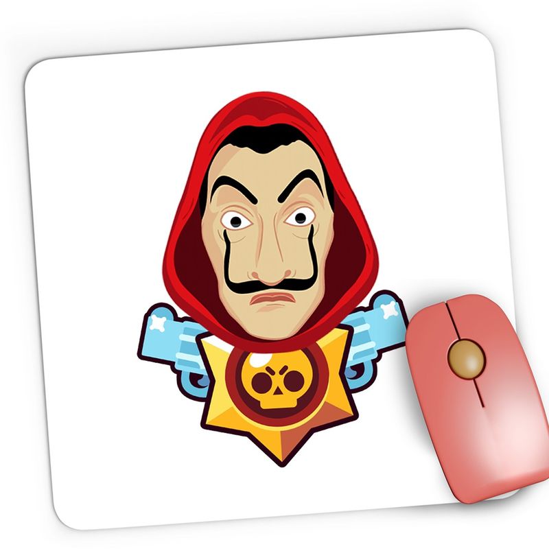 PC, gaming si accesorii - Periferice PC - Mousepad - Mousepad Gaming Casa de Papel Brawl Stars Gamer, 21x19 cm - Infinity.ro