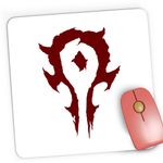 PC, gaming si accesorii - Periferice PC - Mousepad - Mousepad Gaming World of Warcraft Horde Orc WoW Azeroth, 21x19 cm - Infinity.ro