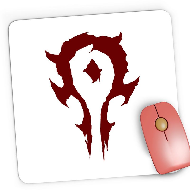 PC, gaming si accesorii - Periferice PC - Mousepad - Mousepad Gaming World of Warcraft Horde Orc WoW Azeroth, 21x19 cm - Infinity.ro