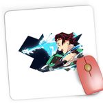 PC, gaming si accesorii - Periferice PC - Mousepad - Mousepad Gaming Demon Slayer Tanjiro Attack Kimetsu no Yaiba, 21x19 cm - Infinity.ro