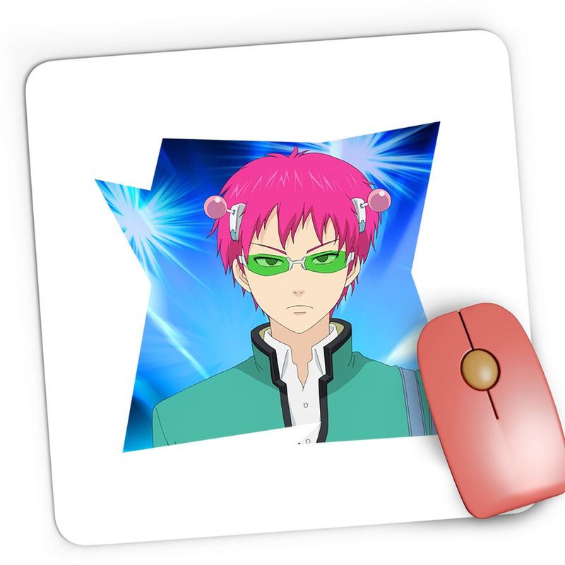 PC, gaming si accesorii - Periferice PC - Mousepad - Mousepad Gaming Saiki Kusuo Life Anime Manga, 21x19 cm - Infinity.ro