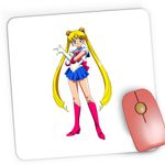 PC, gaming si accesorii - Periferice PC - Mousepad - Mousepad Gaming Sailor Moon Karate Arte Martiale Girl, 21x19 cm - Infinity.ro