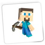 PC, gaming si accesorii - Periferice PC - Mousepad - Mousepad Gaming Steve Pickaxe Minecraft, 21x19 cm - Infinity.ro