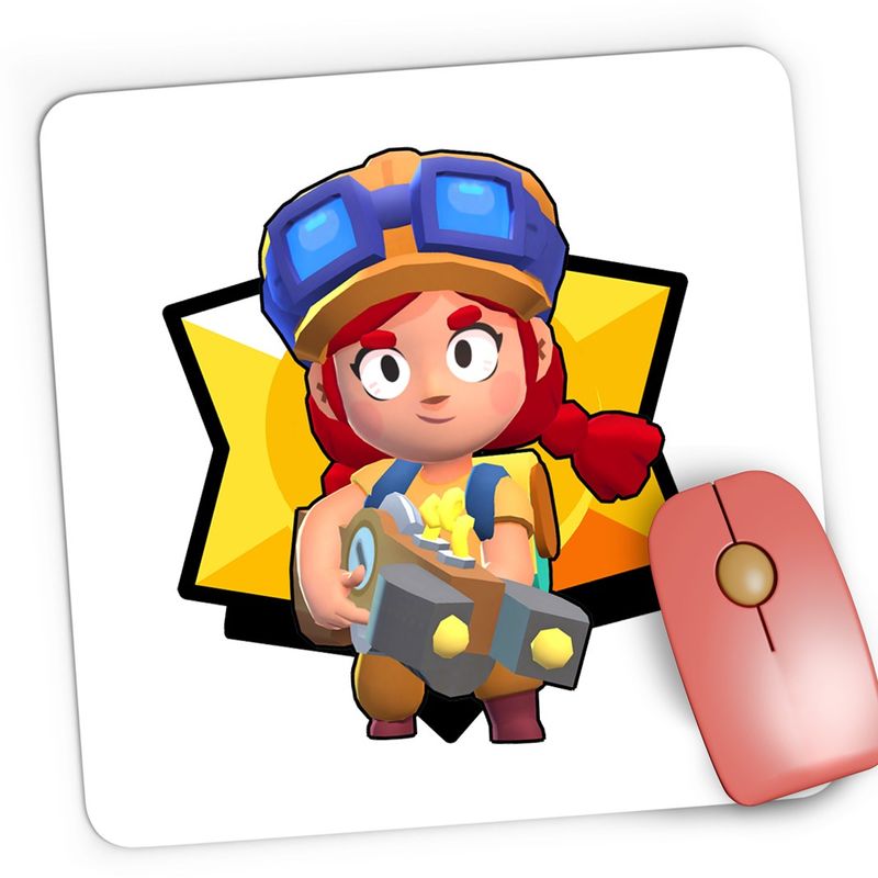 PC, gaming si accesorii - Periferice PC - Mousepad - Mousepad Gaming BrawlStars Jessie Play, 21x19 cm - Infinity.ro