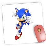 PC, gaming si accesorii - Periferice PC - Mousepad - Mousepad Gaming Sonic the Hedgehog Sprinter Atlet, 21x19 cm - Infinity.ro