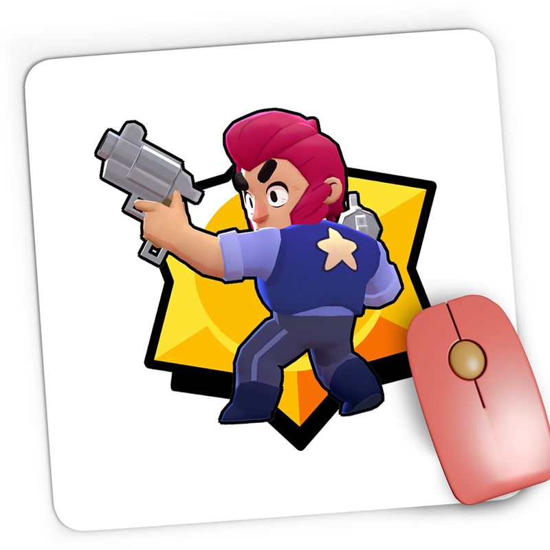 PC, gaming si accesorii - Periferice PC - Mousepad - Mousepad Gaming Colt Action Brawl Stars, 21x19 cm - Infinity.ro