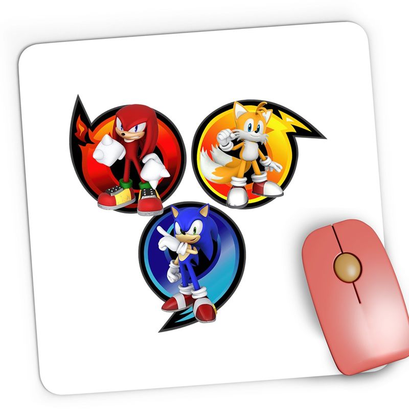 PC, gaming si accesorii - Periferice PC - Mousepad - Mousepad Gaming Sonic Hedgehog Team Arici Chaos, 21x19 cm - Infinity.ro