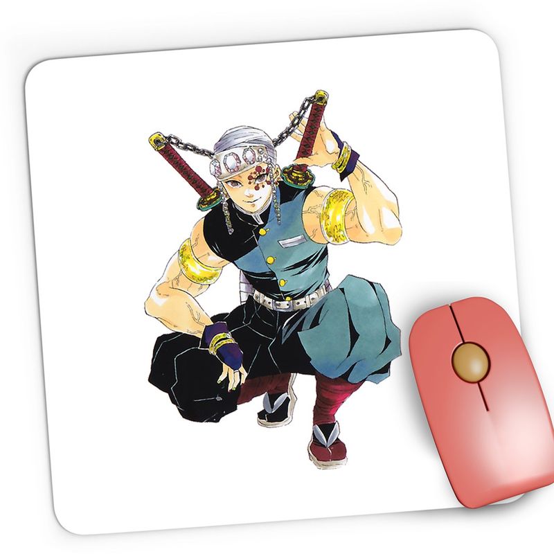 PC, gaming si accesorii - Periferice PC - Mousepad - Mousepad Gaming Tengen Uzui Demon Slayer Kimetsu no Yaiba, 21x19 cm - Infinity.ro