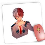 PC, gaming si accesorii - Periferice PC - Mousepad - Mousepad Gaming Todoroki Hero Academia Anime Manga, 21x19 cm - Infinity.ro