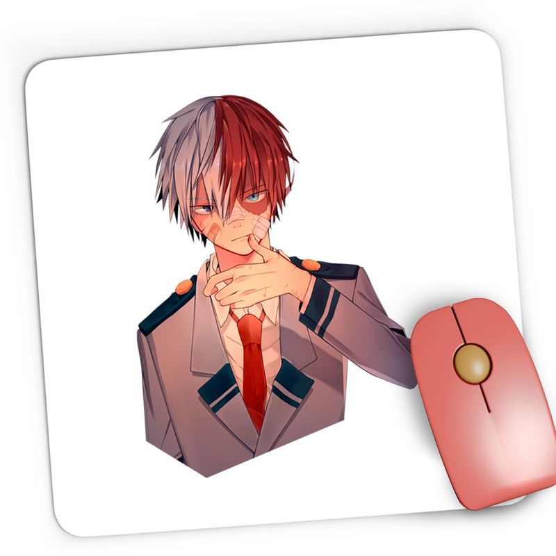 PC, gaming si accesorii - Periferice PC - Mousepad - Mousepad Gaming Todoroki Hero Academia Anime Manga, 21x19 cm - Infinity.ro