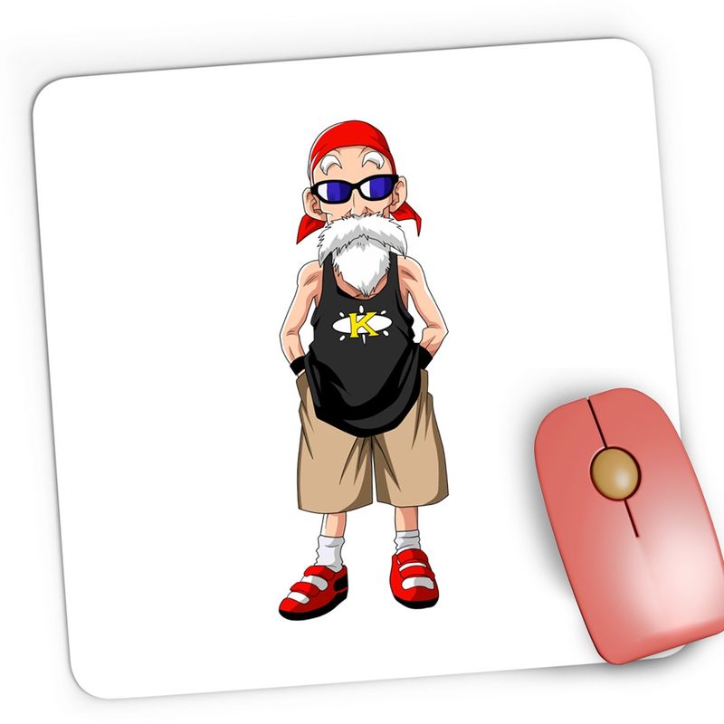 PC, gaming si accesorii - Periferice PC - Mousepad - Mousepad Gaming Goku Master Roshi Sensei Rocker Anime Kung Fu, 21x19 cm - Infinity.ro