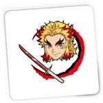 PC, gaming si accesorii - Periferice PC - Mousepad - Mousepad Gaming Demon Slayer Kyojuro Rengoku Sabie Samurai, 21x19 cm - Infinity.ro
