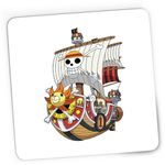 PC, gaming si accesorii - Periferice PC - Mousepad - Mousepad Gaming One Piece Corabie Pirati Marinar Luffy Anime, 21x19 cm - Infinity.ro