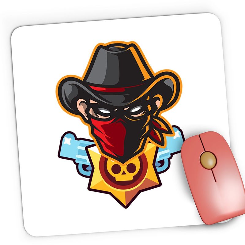 PC, gaming si accesorii - Periferice PC - Mousepad - Mousepad Gaming Cowboy Fortnite Brawl Stars, 21x19 cm - Infinity.ro