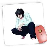 PC, gaming si accesorii - Periferice PC - Mousepad - Mousepad Gaming Death Note Detectiv Takeshi Obata Anime Manga, 21x19 cm - Infinity.ro