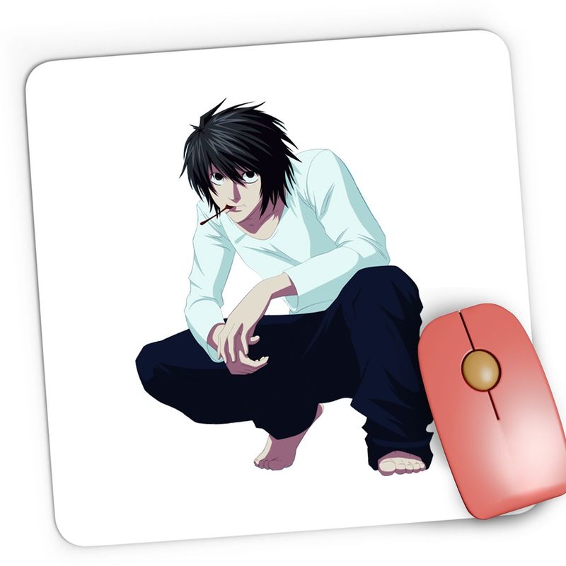 PC, gaming si accesorii - Periferice PC - Mousepad - Mousepad Gaming Death Note Detectiv Takeshi Obata Anime Manga, 21x19 cm - Infinity.ro