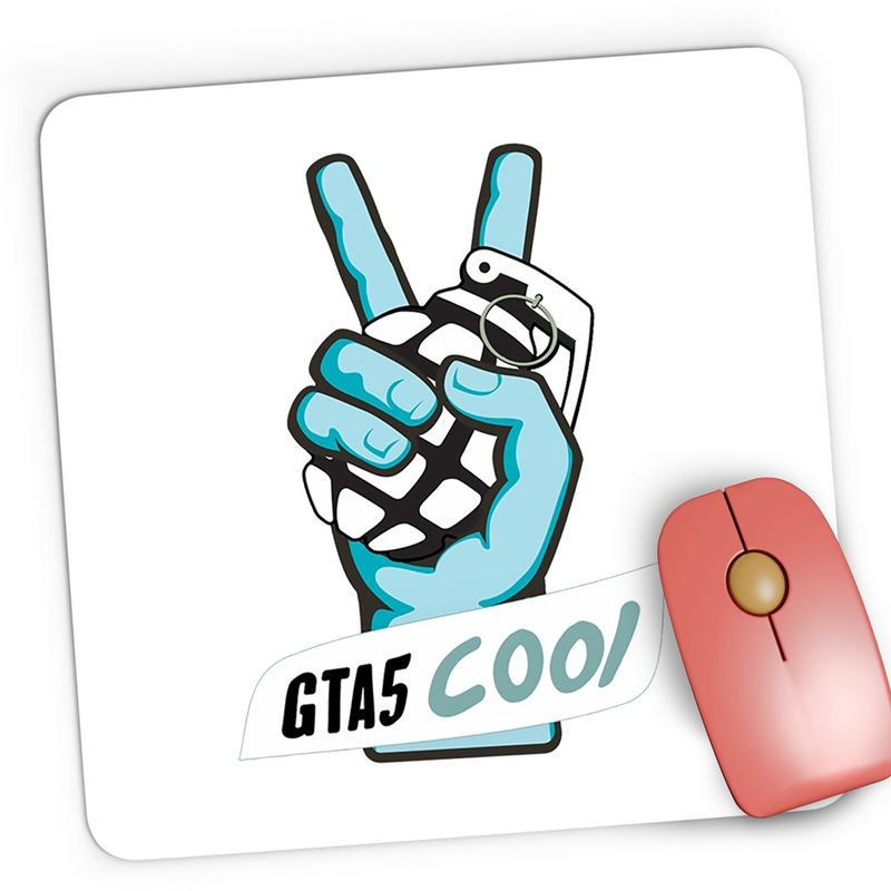 PC, gaming si accesorii - Periferice PC - Mousepad - Mousepad Gaming GTA5 Cool, 21x19 cm - Infinity.ro