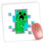 PC, gaming si accesorii - Periferice PC - Mousepad - Mousepad Gaming Creeper Blue Sky Minecraft, 21x19 cm - Infinity.ro