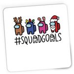 PC, gaming si accesorii - Periferice PC - Mousepad - Mousepad Gaming SquadGoals Christmas Among Us, 21x19 cm - Infinity.ro