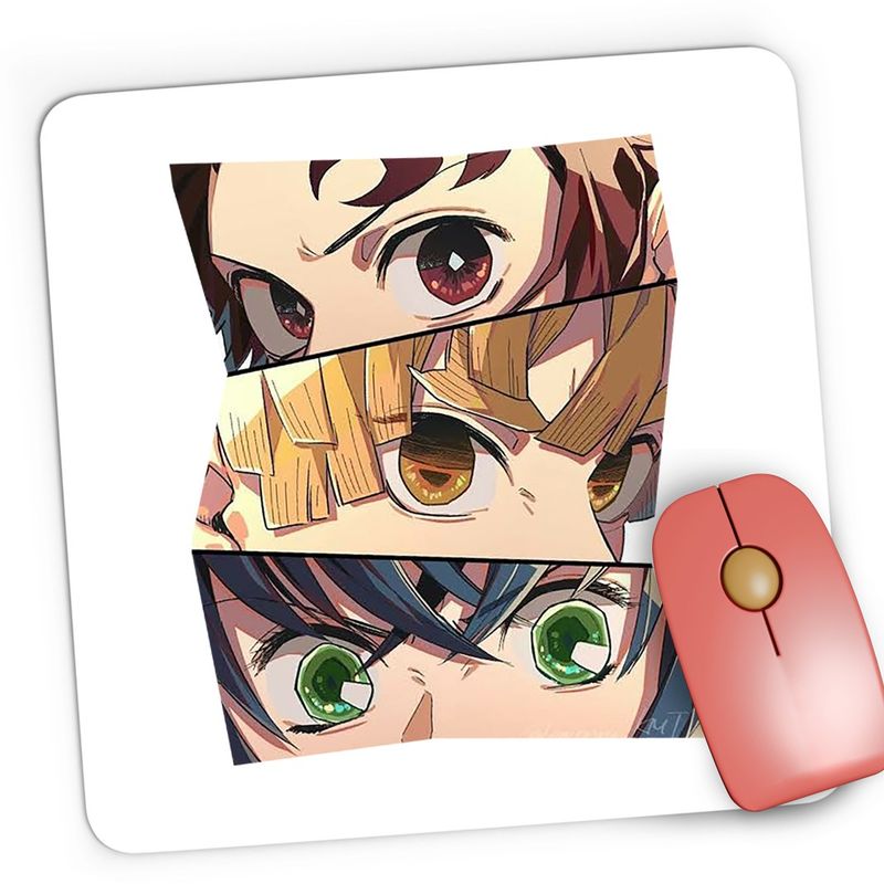 PC, gaming si accesorii - Periferice PC - Mousepad - Mousepad Gaming Demon Slayer Priviri Gingase Kimetsu no Yaiba, 21x19 cm - Infinity.ro