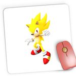 PC, gaming si accesorii - Periferice PC - Mousepad - Mousepad Gaming Super Sonic the Hedgehog Desene Animate Cartoon, 21x19 cm - Infinity.ro