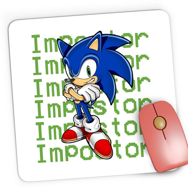 PC, gaming si accesorii - Periferice PC - Mousepad - Mousepad Gaming Sonic the Hedgehog Among Us Impostor, 21x19 cm - Infinity.ro