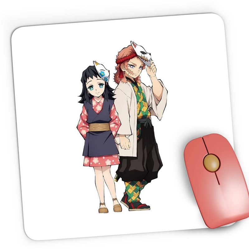 PC, gaming si accesorii - Periferice PC - Mousepad - Mousepad Gaming Demon Slayer Sabito Makomo Friends, 21x19 cm - Infinity.ro