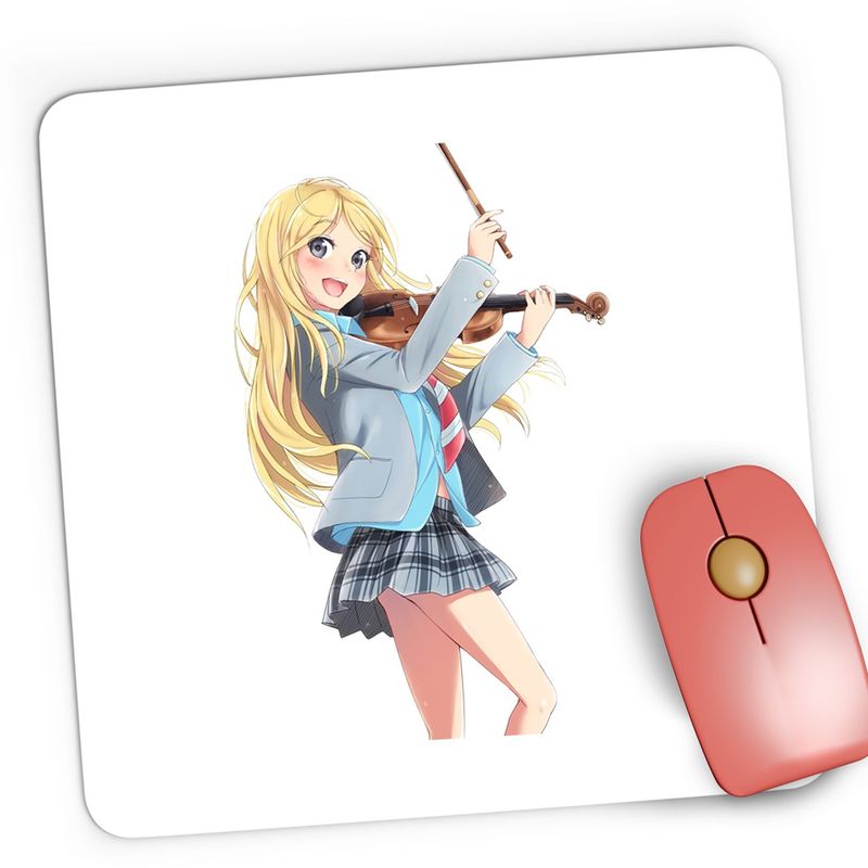 PC, gaming si accesorii - Periferice PC - Mousepad - Mousepad Gaming Your Lie in April Poveste de Iubire Vioara Violonista, 21x19 cm - Infinity.ro