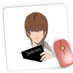 PC, gaming si accesorii - Periferice PC - Mousepad - Mousepad Gaming Death Note Light Yagami Anime Manga, 21x19 cm - Infinity.ro