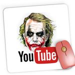 PC, gaming si accesorii - Periferice PC - Mousepad - Mousepad Gaming Joker Youtube Creator Youtuber, 21x19 cm - Infinity.ro