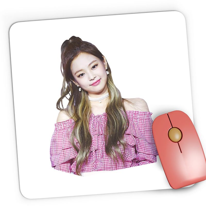 PC, gaming si accesorii - Periferice PC - Mousepad - Mousepad Gaming Blackpink Jennie Kim K-Pop Girl, 21x19 cm - Infinity.ro